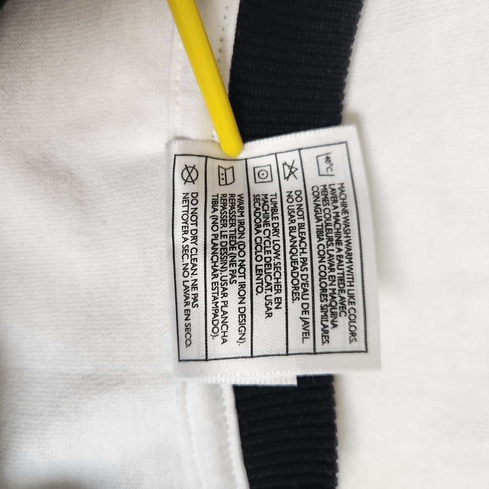 Nike Vintage White Shirt M Ringer 90's Embroidered NEW - Picture 4 of 10